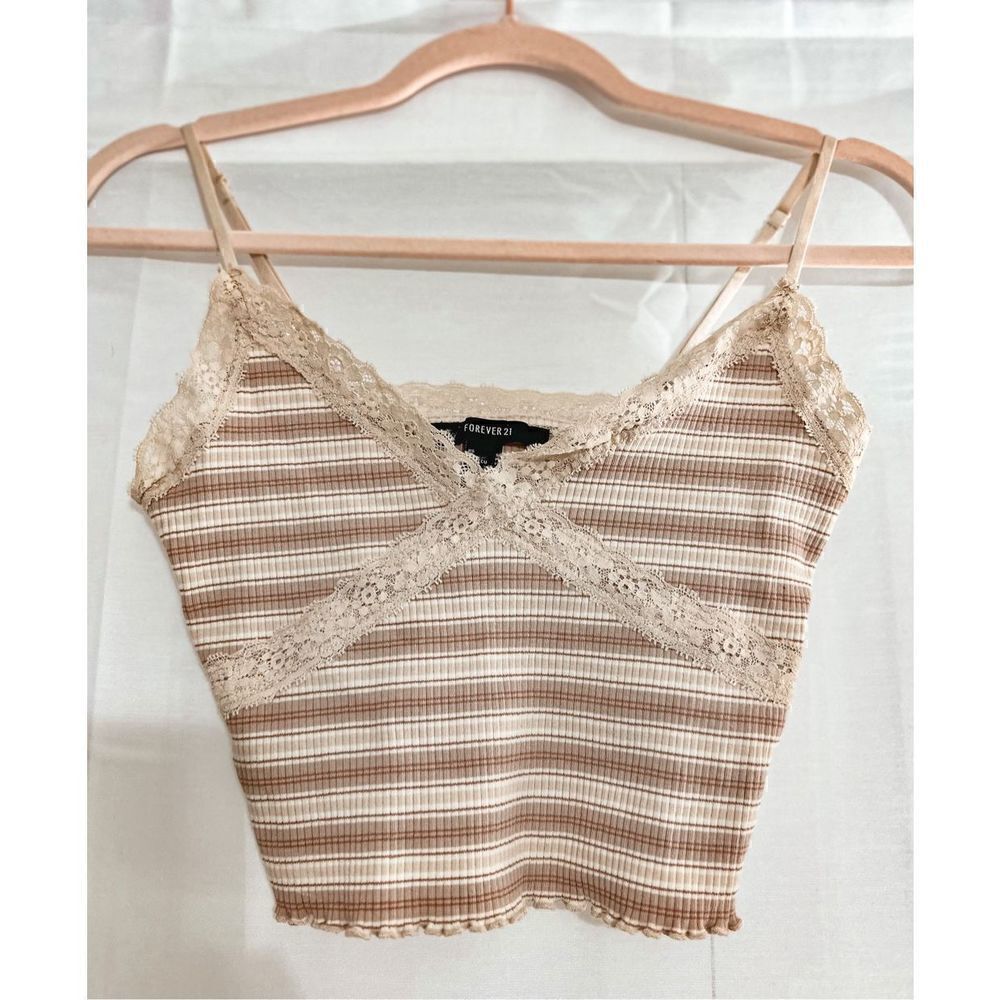 Forever 21 cropped thin strap top